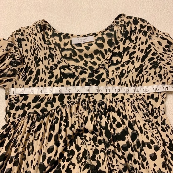 Auguste Heavenly Creatures Mini Dress Boho Cheetah animal print - Picture 9 of 15